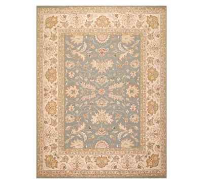 8' x 9'10'' Hand Knotted 100% Wool Area Rug Slate Flat pile - Oriental Rug Of Houston
