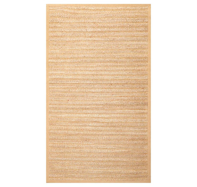 4'11'' x 7'11'' Braided Sisal Modern Oriental Area Rug Natural - Oriental Rug Of Houston
