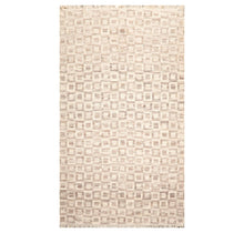 5'1'' x 8'6'' Hand Knotted Wool Modern Area Rug Beige, Brown