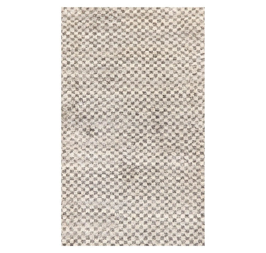 3' x 4'11'' Hand Knotted Tibetan 100% Wool Graphic Oriental Area Rug Ash Gray