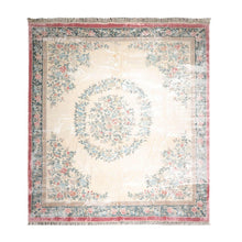 12'2" x 14'7" Hand Knotted 100% Bamboo Silk French Aubusson Savonnerie Area Rug Ivory