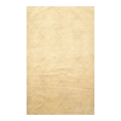 4'2'' x 5'11'' Hand Knotted Tibetan Wool Diamond Oriental Area Rug Pistachio - Oriental Rug Of Houston