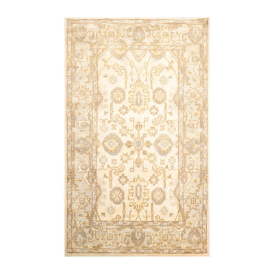 3'11'' x 6'1'' Hand Knotted 100% Wool Turkish Oushak Oriental Area Rug Beige - Oriental Rug Of Houston