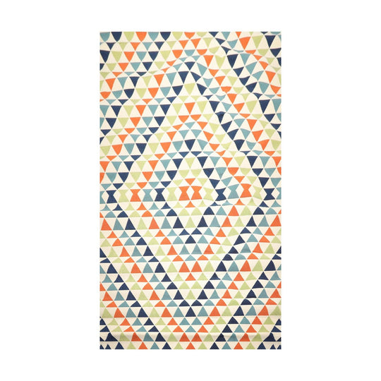 8'6" x 13' Geometric polypropylene Indoor Outdoor Oriental Area Rug Multi Color