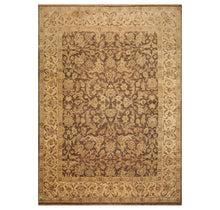 8'7" x 12' Hand Knotted 100% Wool Kashan Botanical Muted Earth Tones Area Rug - Oriental Rug Of Houston