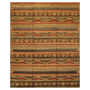 7'10" x 9'9" Hand Knotted Wool Transitional Tibetan Area Rug Gold - Oriental Rug Of Houston