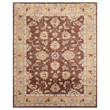 8' x10'  Brown Light Gold Mint Color Hand Tufted Hand Made 100% Wool Traditional Oriental Rug