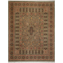 9' 3''x12' 4'' Mint Tan Taupe Color Hand Knotted Persian 100% Wool Traditional Oriental Rug
