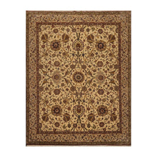 8' x 10'4" Hand Knotted Traditional Wool 200 KPSI Agra Oriental Area Rug Beige - Oriental Rug Of Houston