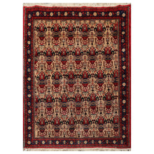 3'7" x 4'11" Hand Knotted 100% Wool Abadeh Traditional Oriental Area Rug Beige - Oriental Rug Of Houston