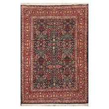 5' 9''x8' 9'' Orangey Red Gray Green Color Hand Knotted Persian 100% Wool Traditional Oriental Rug
