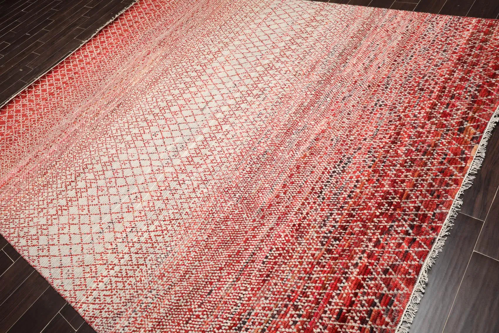 8' x 10' Hand Knotted 100% Wool Contemporary Modern Grass Area Rug