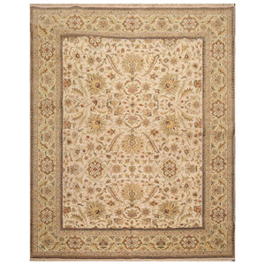 7' 11''x10'  Beige Pistacchio Taupe Color Hand Knotted Persian 100% Wool Traditional Oriental Rug