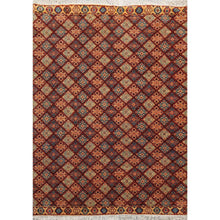 5'6" x 7'10" Hand Knotted 100% Wool Kashkulli Oriental Area Rug Burgundy, Blue - Oriental Rug Of Houston