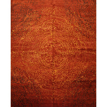 8' x10'  Teracotta Gold Color Hand Knotted Tibetan 100% Wool Modern & Contemporary Oriental Rug