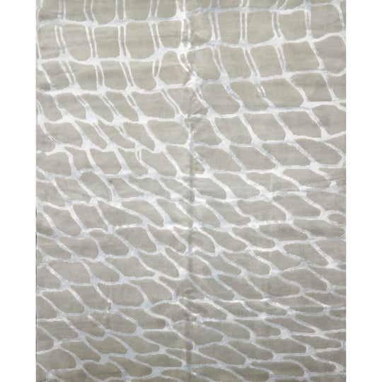 8x10 Gray Hand Knotted Wool & Bamboo Silk Tibetan Oriental Area Rug