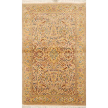 2'7" x 4'4" Hand Knotted 100% Wool Pak Persian 250 KPSI Oriental Area Rug Tan - Oriental Rug Of Houston