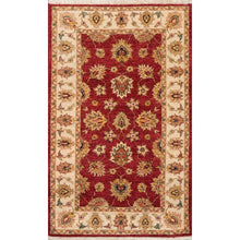 3' x 5' Hand Knotted 100% Wool Agra Traditional Oriental Area Rug Rusty Red - Oriental Rug Of Houston