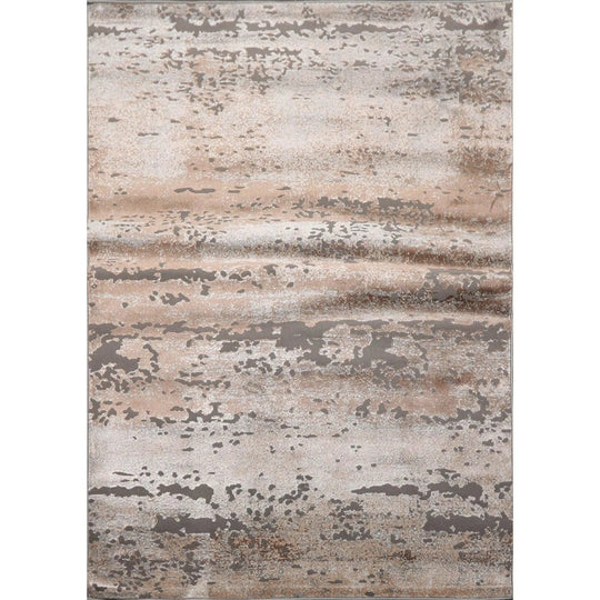 5' x 7' Abstract Modern 100% Polypropylene Oriental Area Rug Beige, Tan