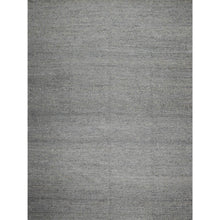 9' x12'  Teal Gray Color Hand Woven Flat Weave 100% Wool Modern & Contemporary Oriental Rug