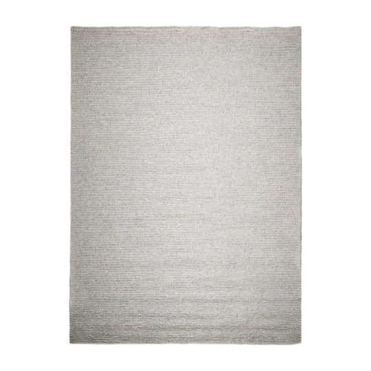 10’ x 14’ Modern Berber Textured Thick Pile Area Rug Ash Gray Hand Woven Wool