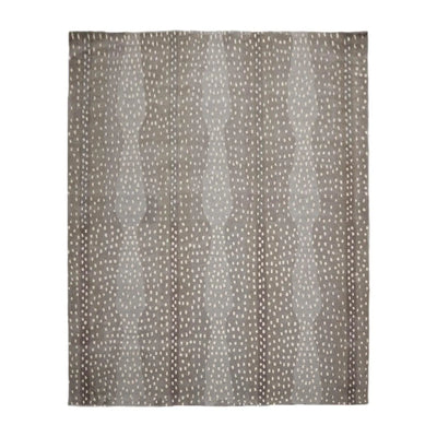 8' x 10' Handmade Wool Designer Animal Print Antelope Oriental Area Rug Gray - Oriental Rug Of Houston