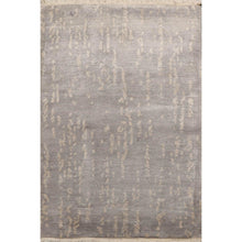 2' x 3' Hand Knotted 100% Wool Modern Tibetan Oriental Area Rug Gray, Ivory - Oriental Rug Of Houston