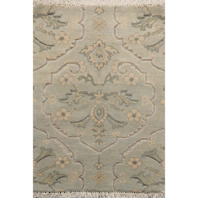 2' x 3' Hand Knotted 100% Wool Transitional Tibetan Oriental Area Rug Gray - Oriental Rug Of Houston