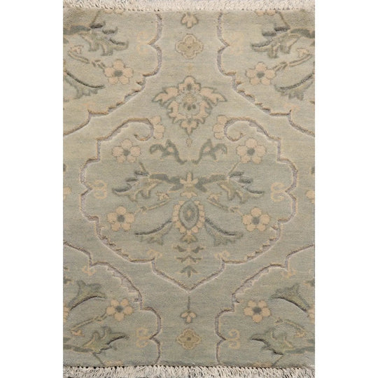 2' x 3' Hand Knotted 100% Wool Transitional Tibetan Oriental Area Rug Gray