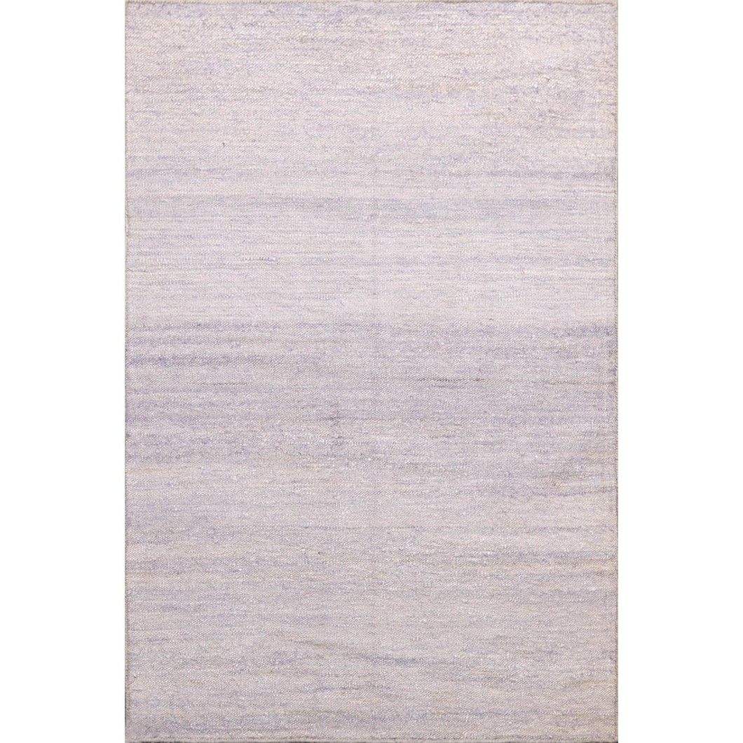 2' x3'  Lavender Color Hand Woven Flat Weave 100% Silk Modern & Contemporary Oriental Rug