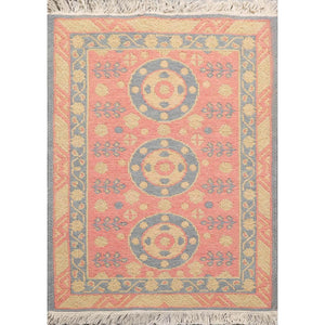 1'10” x 2'7” Hand Knotted 100% Wool Oriental Area Rug Rose - Oriental Rug Of Houston