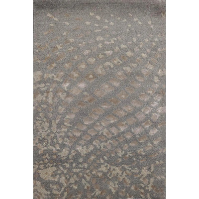 2' x 3' Hand Knotted Wool & Silk Modern Tibetan Oriental Area Rug Gray - Oriental Rug Of Houston