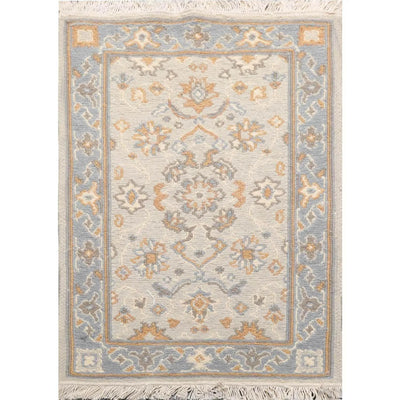 1'10” x 2'7” Hand Knotted 100% Wool Reversible Oriental Area Rug Beige - Oriental Rug Of Houston