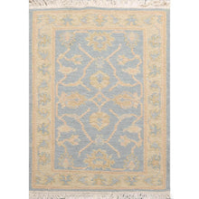 1' 10''x2' 7'' Aqua Light Gold Color Hand Knotted Persian 100% Wool Transitional Oriental Rug