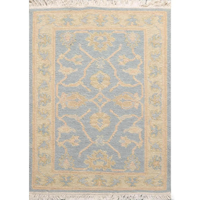 1'10” x 2'7” Hand Knotted 100% Wool Oriental Area Rug Aqua - Oriental Rug Of Houston