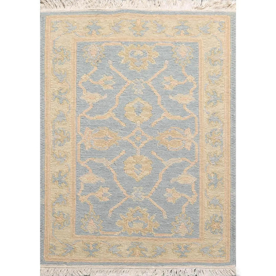 1'10''x2'7'' Hand Knotted 100% Wool Oriental Area Rug Aqua