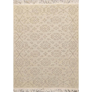 1' 10''x2' 7'' Tone On Tone Beige Color Hand Knotted Persian 100% Wool Transitional Oriental Rug