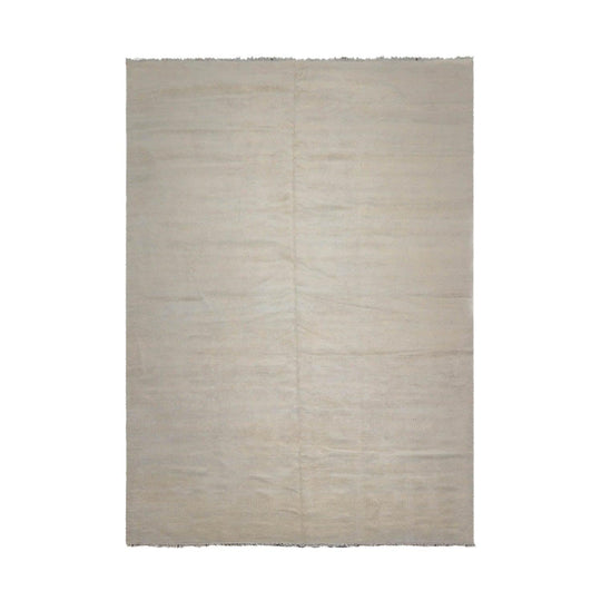 10'2''x14'04" Hand Knotted Wool & Bamboo Silk Tibetan Oriental Area Rug Beige