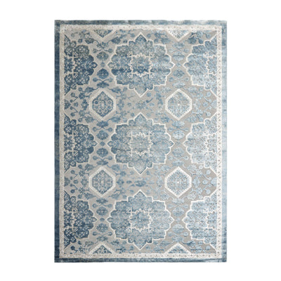 7' 11''x11' 2'' Gray Blue Beige Color Machine Made Persian Polypropylene Modern & Contemporary Oriental Rug