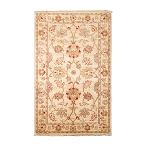 3’2” x 5’2" Hand Knotted 100% Wool Peshawar Traditional Oriental Area Rug Beige - Oriental Rug Of Houston