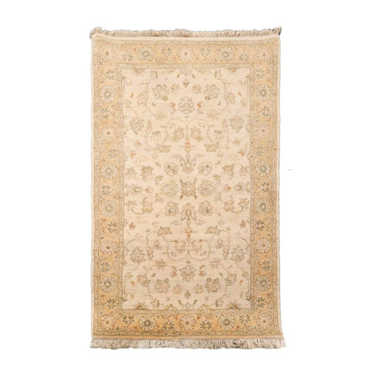 3’ x 5’1" Hand Knotted 100% Wool Agra Traditional Oriental Area Rug Beige, Tan