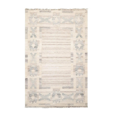 5' x 8' Hand Woven Wool Southwestern Flatweave Kilim Oriental Area Rug Beige - Oriental Rug Of Houston