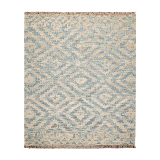 5'9" x 7'2" Hand Woven Natural Fiber Jute Southwestern Flatweave Kilim Area Rug