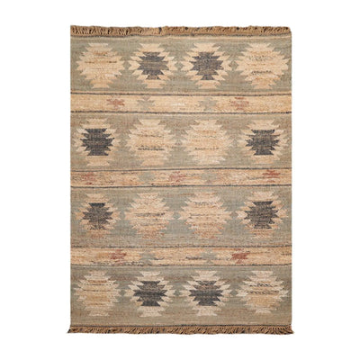5’5”x7’8 Hand Woven Natural Fiber Jute Southwestern Flatweave Kilim Area Rug - Oriental Rug Of Houston