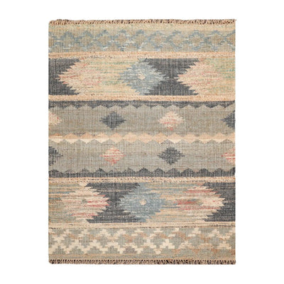 5'6''x7'3'' Hand Woven Natural Fiber Jute Southwestern Flatweave Kilim Area Rug - Oriental Rug Of Houston
