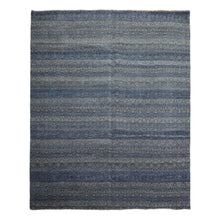 8' x 10' Hand Knotted 100% Wool Modern Oriental Area Rug Blue, Gray - Oriental Rug Of Houston