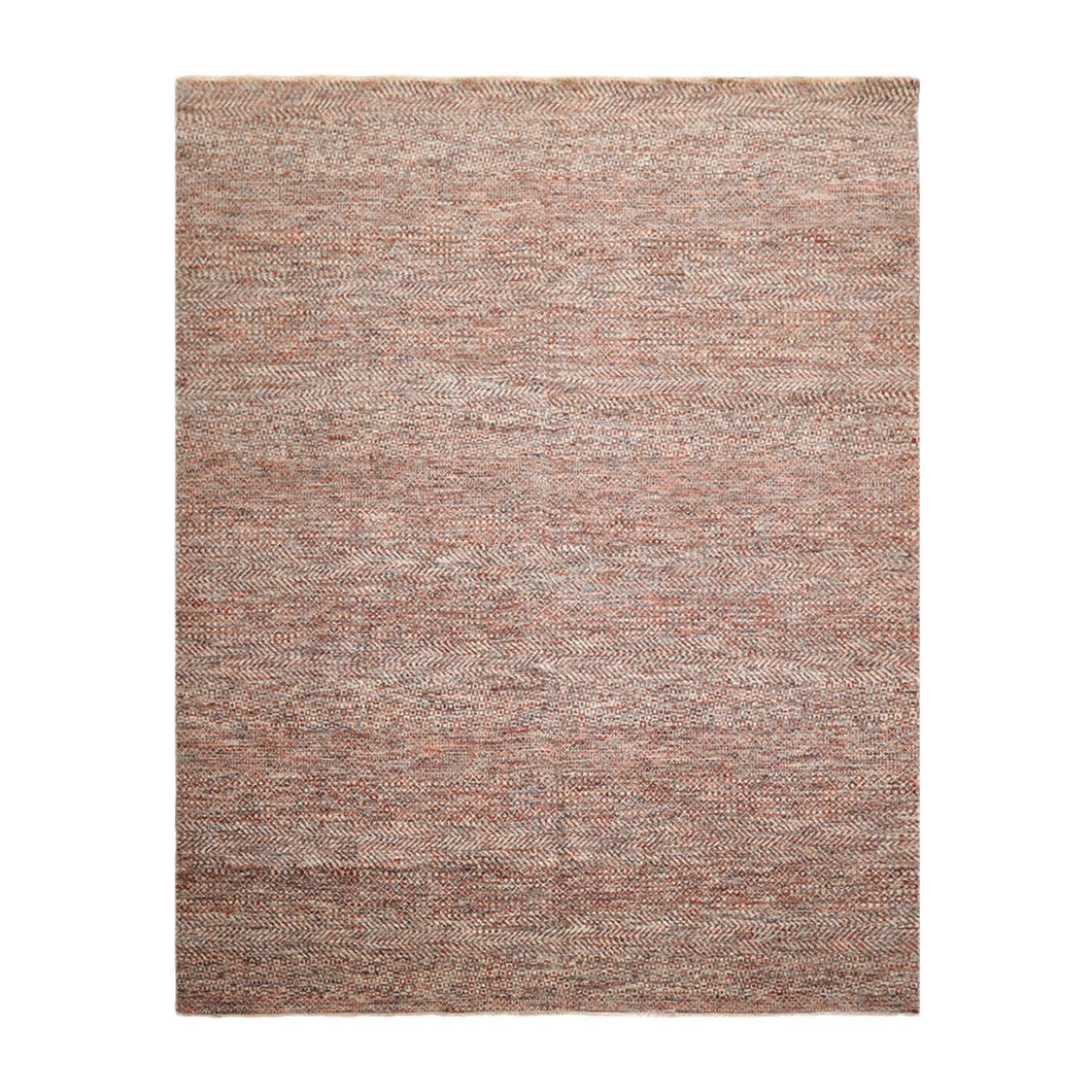 8' x10'  Rust Ivory Gray Color Hand Knotted Persian 100% Wool Modern & Contemporary Oriental Rug