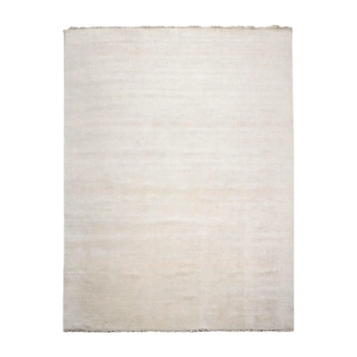 Multi Sizes Beige Hand Knotted Wool and Silk Modern Oriental Area Rug - Oriental Rug Of Houston