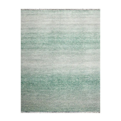 9’ x 12’ Hand Knotted 100% Wool Modern Oriental Area Rug Green, Beige, Gray - Oriental Rug Of Houston