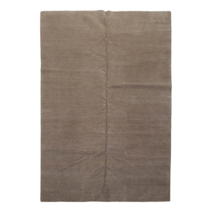 Lapchi 6’ x 8'10" Hand Knotted Modern Pindrop Wool & Silk Tibetan Area Rug Taupe - Oriental Rug Of Houston